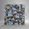 Wanduhr - Quadrat - Glasuhr - Abstraktion modern - 40x40cm Produktbild-Vorschau 3