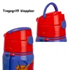Kinder Trinkflasche Spiderman 600ml Blau Tragegurt Alu Produktbild-Vorschau 5