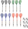 meteor Dartboard Darts Set mit 4 LED Kinder Erwachsene Produktbild-Vorschau 4