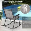 COSTWAY 2er Set Schaukelstühle klappbar mit atmungsaktivem Produktbild-Vorschau 4