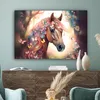 MuchoWow® - Leinwandbilder - Pferd - Natur - Blumen - Produktbild-Vorschau 4