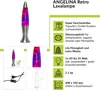 A collage of images and text describing a lava lamp. Produktbild-Vorschau