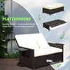 Outsunny polyratanová lounge pohovka dvoumístná zahradní Náhled obrázku produktu 8