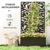 Hochbeet mit Sichtschutzpaneel, Rankengitter, Metall, Produktbild-Vorschau 6