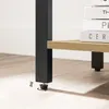Regał na książki dąb artisan czarny 120 cm 4 półki loftowy Podgląd zdjęcia produktu 6