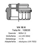 A technical drawing and specification details for a product. Produktbild-Vorschau