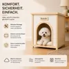 Klietka pre psov, doplnkový stolík, masívne drevo s Náhľad obrázku produktu 9