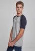 Urban Classics - RAGLAN Contrast T-Shirt grau / navy - XXL Podgląd zdjęcia produktu 11