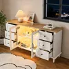 Merax Sideboard mit LED, Multifunktional Kommode mit 6 Produktbild-Vorschau 9