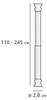 WENKO Teleskop Dusche Stange ohne bohren 110-245 cm Produktbild-Vorschau 7