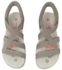 Skechers Reggae Slim Stretch Flex Sandali Donna Grigio Anteprima dell’immagine prodotto 14