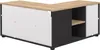 Bureau - Eikenhout en zwart - 90 x 90 x 45 cm Productafbeelding-voorbeeld 4