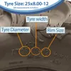 pneumatiky 25x10.00-12 a 25x8.00-12 ATV 6ply WU24 OBOR Náhľad obrázku produktu 7