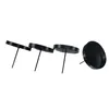 Kerzenhalter Adventskranz Stumpenkerzen Schwarz 8cm - 4er Produktbild-Vorschau 5