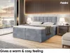 MEBLINI Boxspringbett mit Bettkasten - Gepolstert Produktbild-Vorschau 4