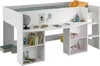 Lit mezzanine Parisot Pirouette 1, blanc/gris ou rose, 90 x Voir les images du produit 1