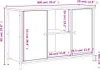 vidaXL TV skříňka Sonoma dub 100x35x65 cm odvozený výrobek Náhled obrázku produktu 7