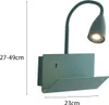 LED Schwanenhals Leselampe Grün mit Ablage und Produktbild-Vorschau 4