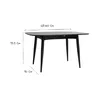 Miliboo - Schwarzer ausziehbarer Tisch 130-160 cm NORDECO Produktbild-Vorschau 7