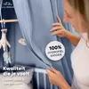 Baldakijn blauw met gouden applicatie - bedhemel voor de Productafbeelding-voorbeeld 2