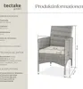 tectake® 2er Set Rattanstuhl Nantes widerstandsfähig 59 x Produktbild-Vorschau 6