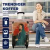 MuchoWow® Koffer Handgepäck Trolley Rollkoffer Kleine Produktbild-Vorschau 2