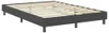 vidaXL Boxspring rám postele sivá látka 180x200 cm Náhľad obrázku produktu 3