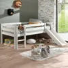 Halbhochbett Pip mit Rutsche 90 x 200 Kiefer - weiß Produktbild-Vorschau 7