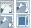 Fenster-Moskitonetz 100x100 cm – Weiß – Polyester mit Produktbild-Vorschau 6