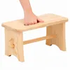 SPRINGOS Holzschemel Hocker Tritthocker massiv 40 cm Kiefer Produktbild-Vorschau 4