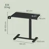 VASAGLE Stehtisch, Beistelltisch mit Rollen, 80 x 45 cm Produktbild-Vorschau 7