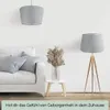 Wogati® Premium Lampenschirm E14/E27 Baumwolle |Grau / Produktbild-Vorschau 2