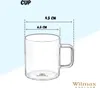 Wilmax Tee- und Kaffeegläser mit Henkel | 6er Set | 200 ml Produktbild-Vorschau 2