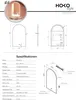 HOKO Miroir de salle de bain anti-buée LED Miroir arqué Voir les images du produit 9