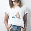 Mr. & Mrs. Panda Größe L T-Shirt Katze Fressen - Weiß - Produktbild-Vorschau 3