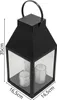 Lanterne noire avec 3 bougies LED 35 cm Voir les images du produit 6