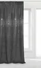 A gray velvet curtain with glitter accents hangs in front of a window. Podgląd zdjęcia produktu