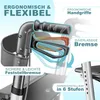 KESSER® Rollator Aluminium faltbar, höhenverstellbar & bis Produktbild-Vorschau 5