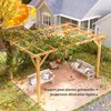 Outsunny Pergola jardin exterieur 3 x 4 m, pergola en bois, Voir les images du produit 4