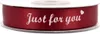 Satinband 15mm Just for you, 20 Meter, Farbauswahl:weinrot Produktbild-Vorschau 2