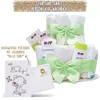 MilaBoo® Windeltorte Junge 2-stöckig blau – Babygeschenk Produktbild-Vorschau 10