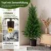 COSTWAY, sada 2 ks umělých cedrových stromků, 90 cm, umělá Náhled obrázku produktu 7