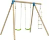 Schaukelgestell mit 2 Schaukeln BALANDIER Braun H224cm Produktbild-Vorschau 1