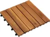 vidaXL 10 x Fliese aus Akazienholz 30 x 30 cm vertikales Produktbild-Vorschau 4