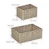 Cestini portaoggetti intrecciati Relaxdays, set da 3, 2 Anteprima dell’immagine prodotto 4