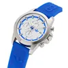 Adidas Uni Uhr EXPRESSION TWO CHRONO Silikon blau AOFH24520 Produktbild-Vorschau 2
