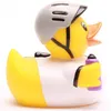 Badeente Radrennfahrer weiß Vinyl 8 cm Produktbild-Vorschau 2