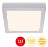 LED Aufbauleuchte Deckenlampe 16,5 W Quadratisch Chrom-Matt Produktbild-Vorschau 2