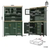 Buffetsch kast, opbergkast, keukenkast, 105,5 x 40 x 180 Productafbeelding-voorbeeld 4