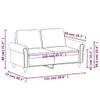 Design 2-Sitzer-Sofa Grau 120 cm Kunstleder, Schlafsofas Produktbild-Vorschau 8